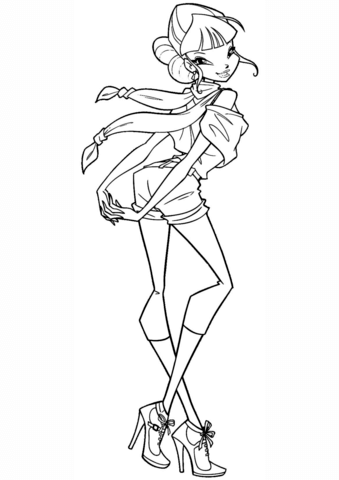 Winx Musa Coloring Page